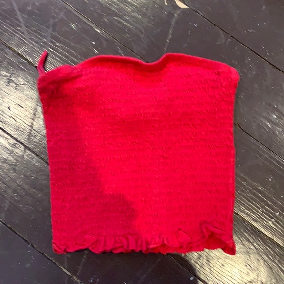 Red tube top - Picture 1 of 1